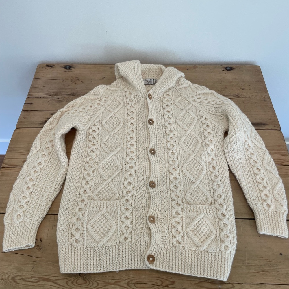 Athena Large women’s sweater 100% Irish wool and knit in Ireland